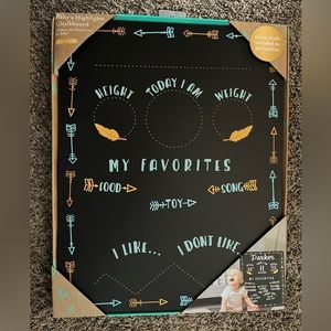 Baby Milestones Chalkboard Sign for Boy